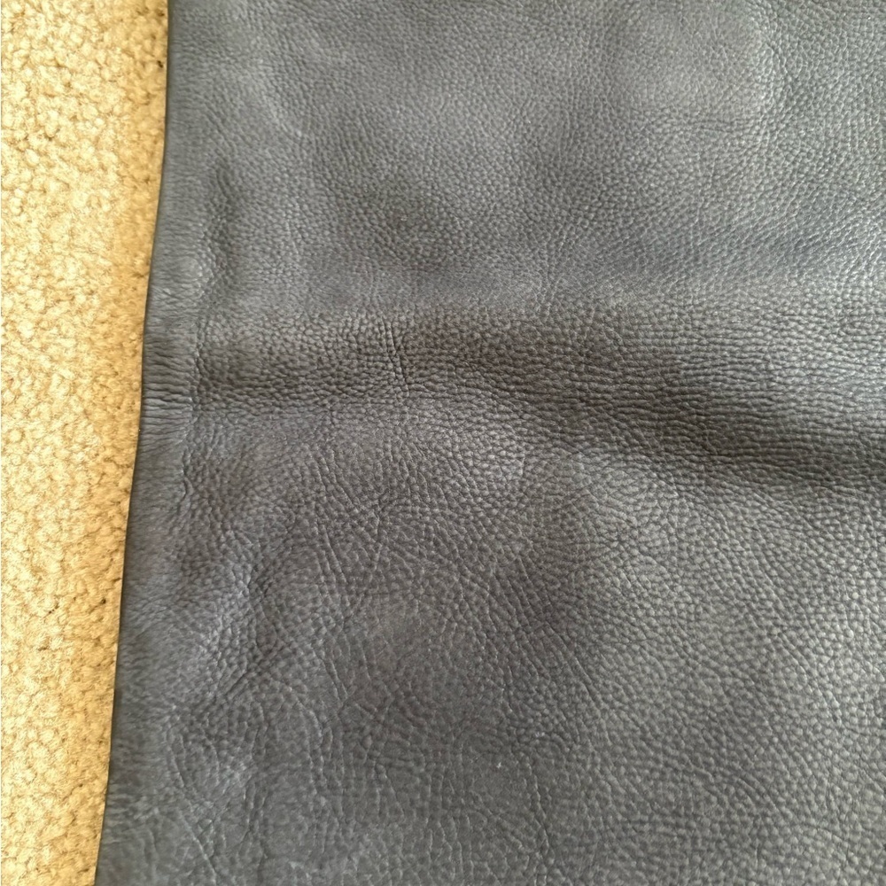 CLARE V. Los Angeles Anthropologie casual Navy blue suede clutch handheld purse - Picture 5 of 16